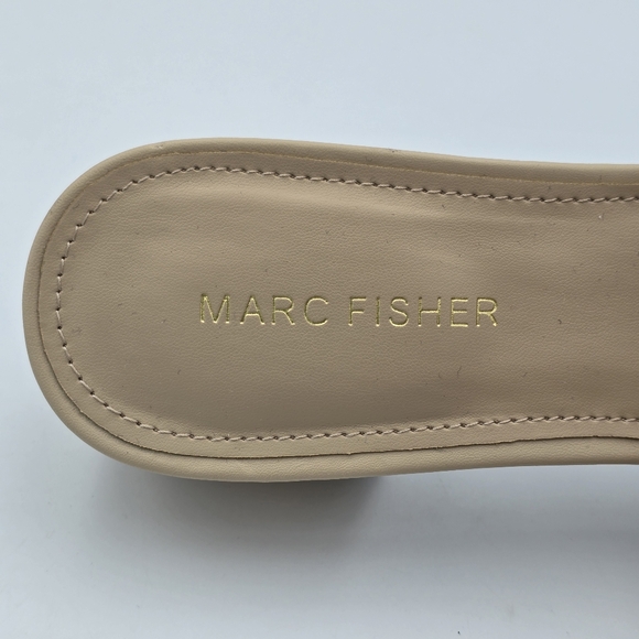 Marc Fisher Casaly Block Heel Slide Sandals, Light Beige/Rose Gold, Women's 8.5M - Picture 6 of 16